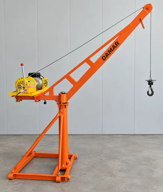 Wire Frame Model Coding Orange Standard Mini Crane | DAMAR Mumbai